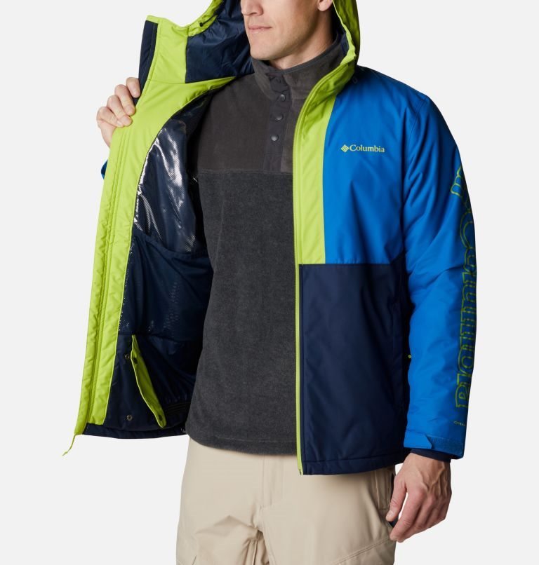 Men's Columbia Timberturner Ski Insulated Jackets Navy | CA-HC85L