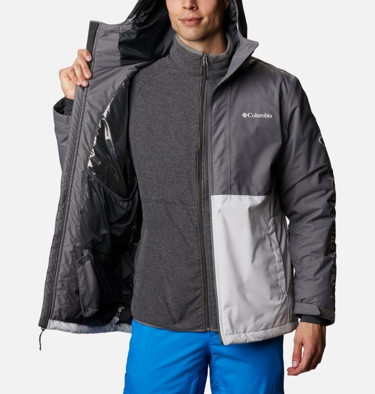 Men's Columbia Timberturner Ski Insulated Jackets Grey | CA-Y0168