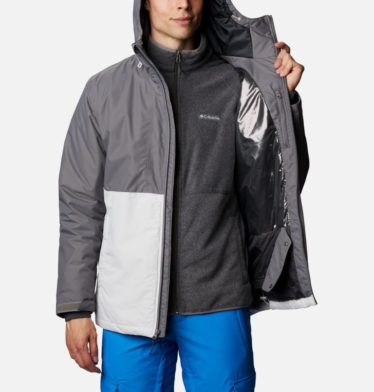 Men's Columbia Timberturner Ski Insulated Jackets Grey | CA-Y0168