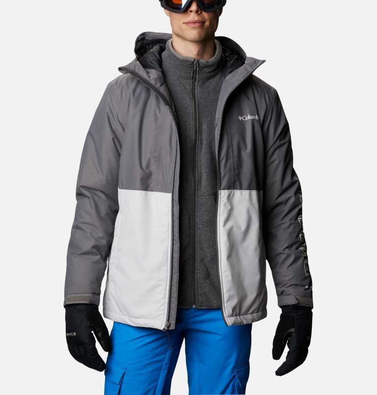 Men's Columbia Timberturner Ski Insulated Jackets Grey | CA-Y0168