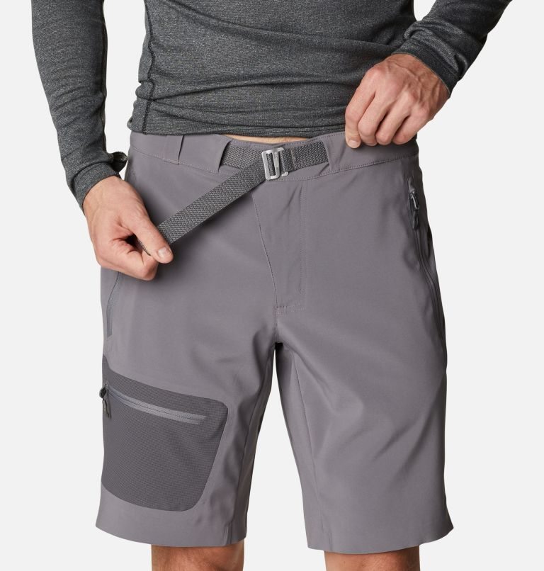 Men's Columbia Titan Pass Shorts Grey | CA-JAL58