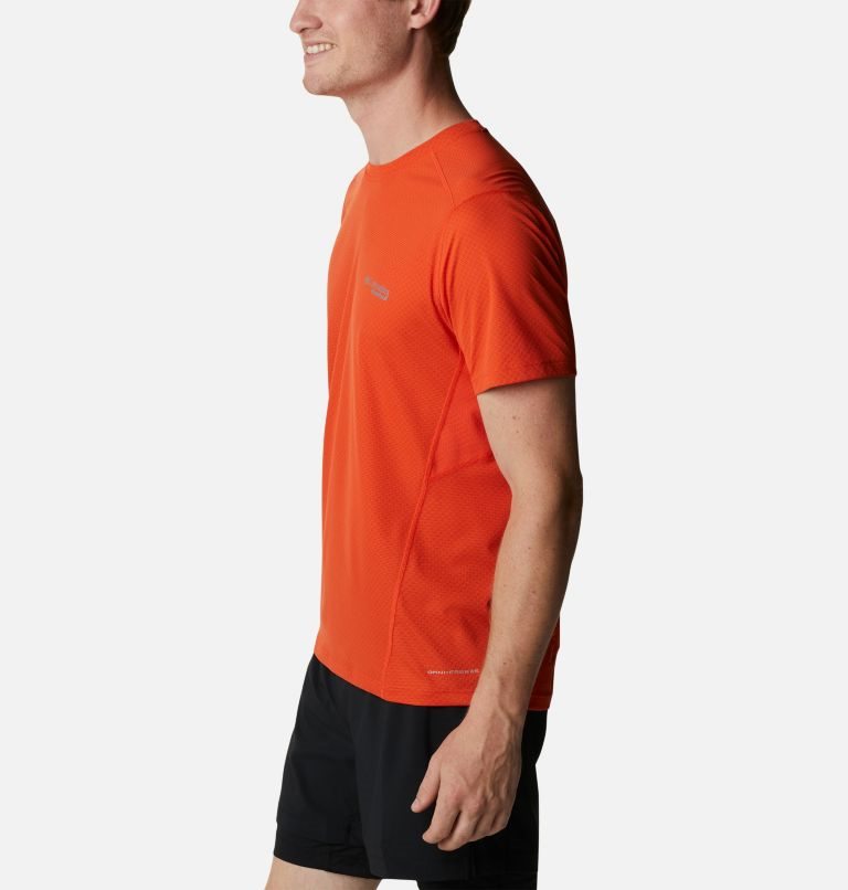 Men's Columbia Titan Ultra III Short Sleeve T Shirts Orange | CA-G415L