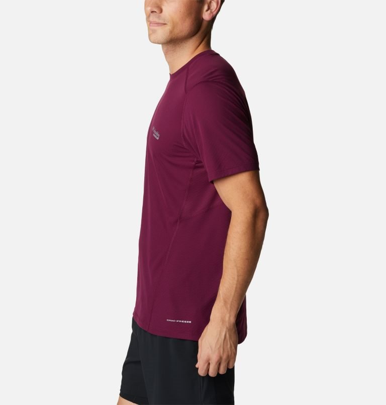 Men's Columbia Titan Ultra III Short Sleeve T Shirts Fuchsia | CA-QL856