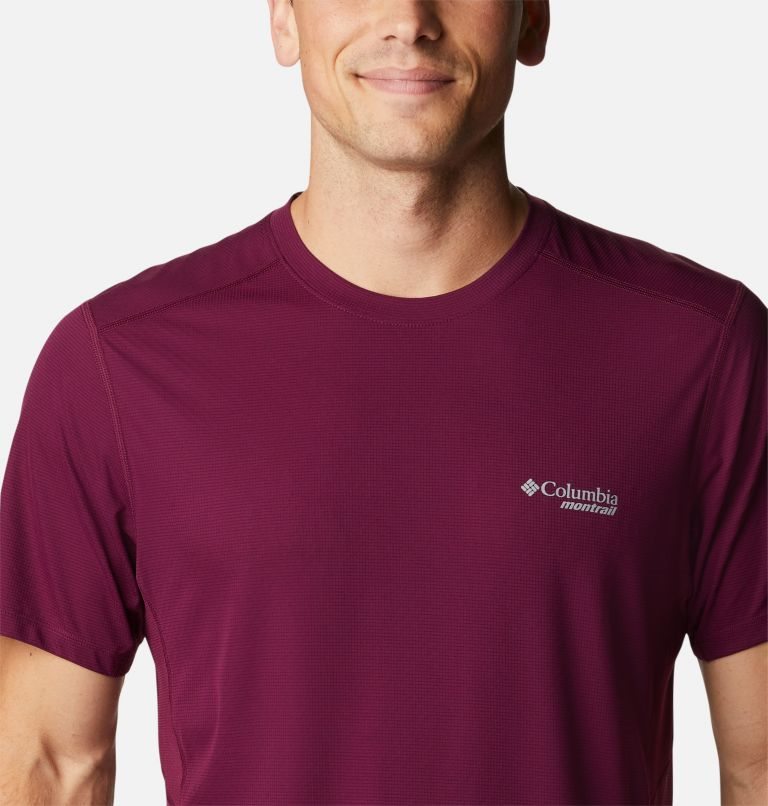 Men's Columbia Titan Ultra III Short Sleeve T Shirts Fuchsia | CA-QL856