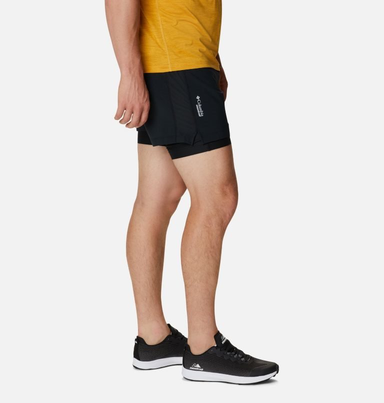 Men's Columbia Titan Ultra II Running Shorts Black | CA-K4A51