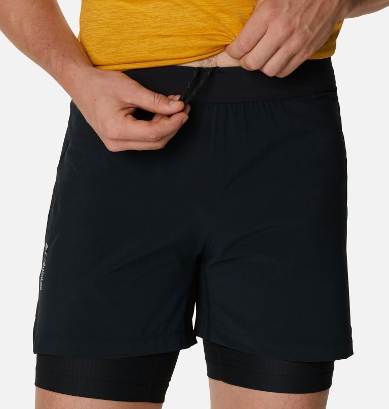 Men's Columbia Titan Ultra II Running Shorts Black | CA-K4A51