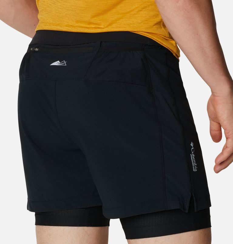 Men's Columbia Titan Ultra II Running Shorts Black | CA-K4A51