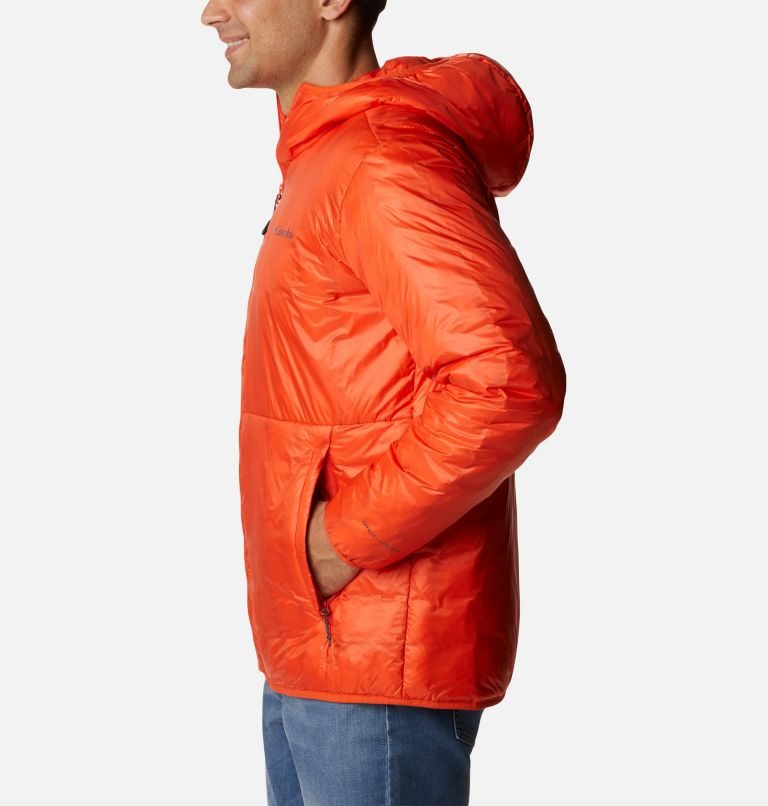 Men's Columbia Trail Shaker Double Wall Hooded Jackets Orange | CA-B8034