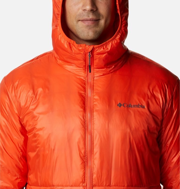 Men's Columbia Trail Shaker Double Wall Hooded Jackets Orange | CA-B8034