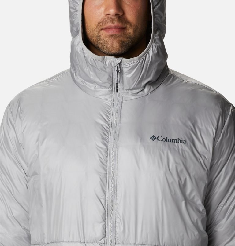 Men's Columbia Trail Shaker Double Wall Hooded Jackets Light Grey | CA-H4C85