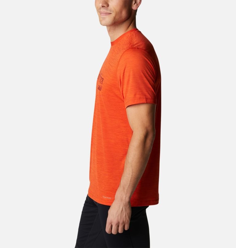 Men's Columbia Trinity Trail Montrail Graphic T Shirts Orange | CA-C1043