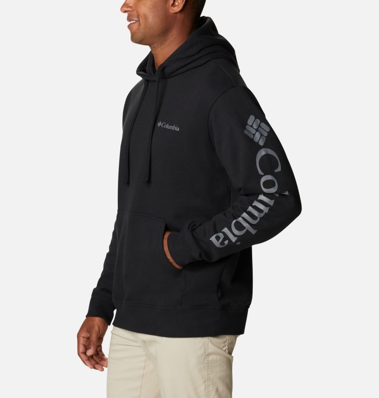 Men's Columbia Viewmont II Sleeve Graphic Hoodie Black | CA-B5130