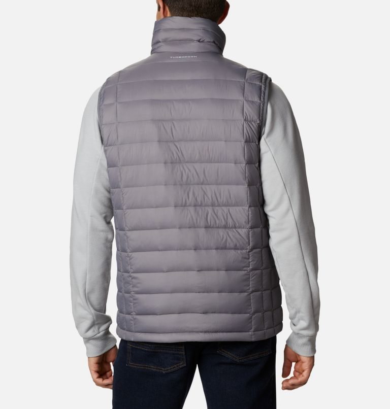 Men's Columbia Voodoo Falls 590 TurboDown Vest Grey | CA-VL486