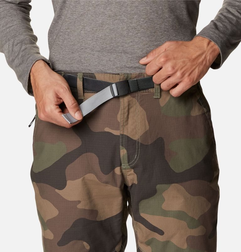 Men's Columbia Wallowa Belted Pants Camo | CA-W5LCA