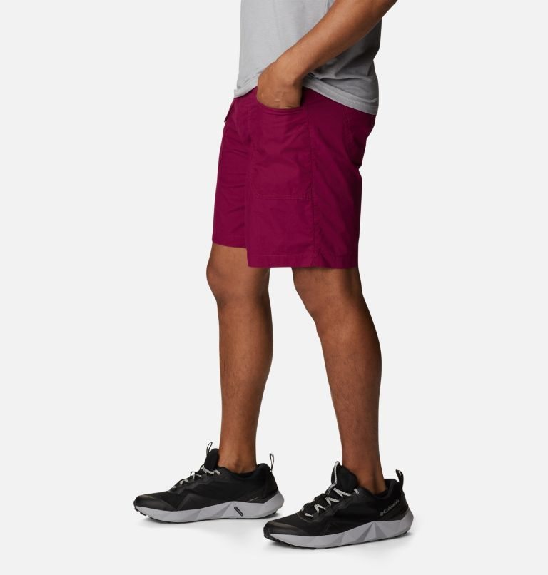 Men's Columbia Washed Out Cargo Shorts Fuchsia | CA-T8461