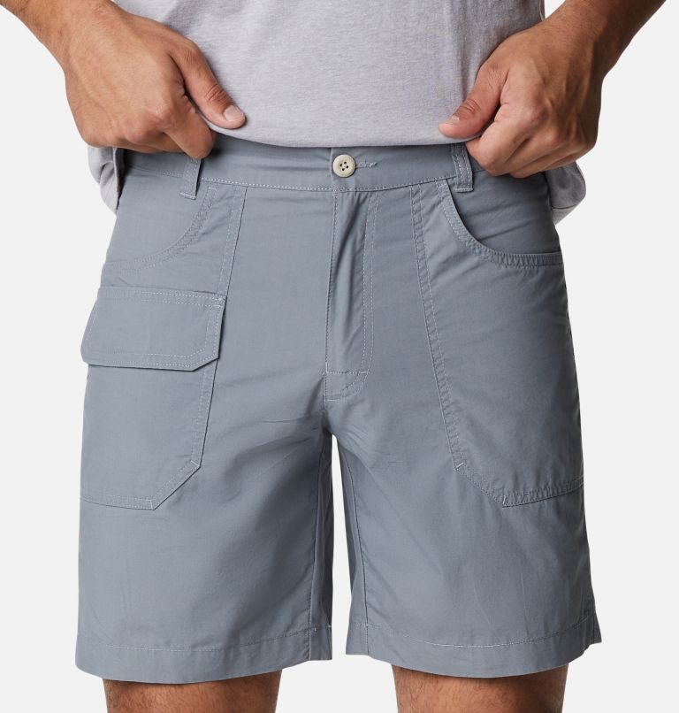 Men's Columbia Washed Out Cargo Shorts Grey | CA-A834A