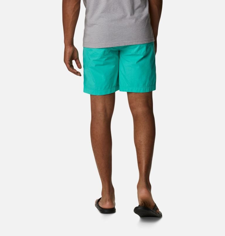 Men's Columbia Washed Out Cargo Shorts Turquoise | CA-W8AL0