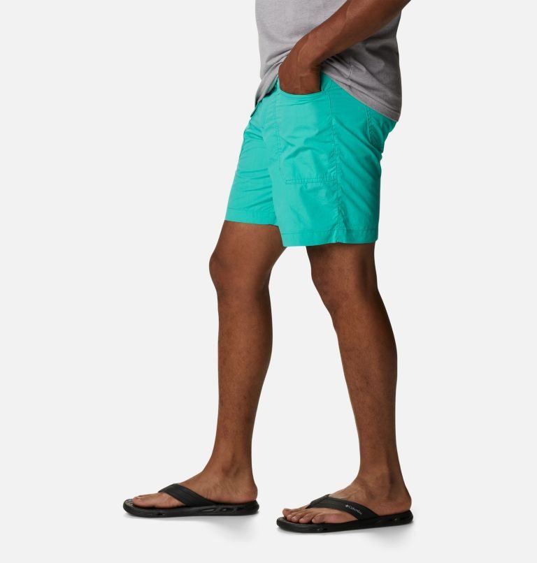 Men's Columbia Washed Out Cargo Shorts Turquoise | CA-W8AL0