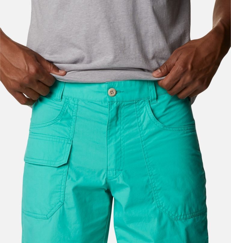 Men's Columbia Washed Out Cargo Shorts Turquoise | CA-W8AL0