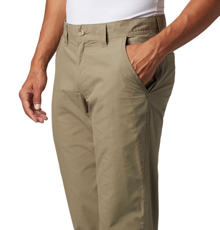 Men's Columbia Washed Out Pants Khaki | CA-R40AL