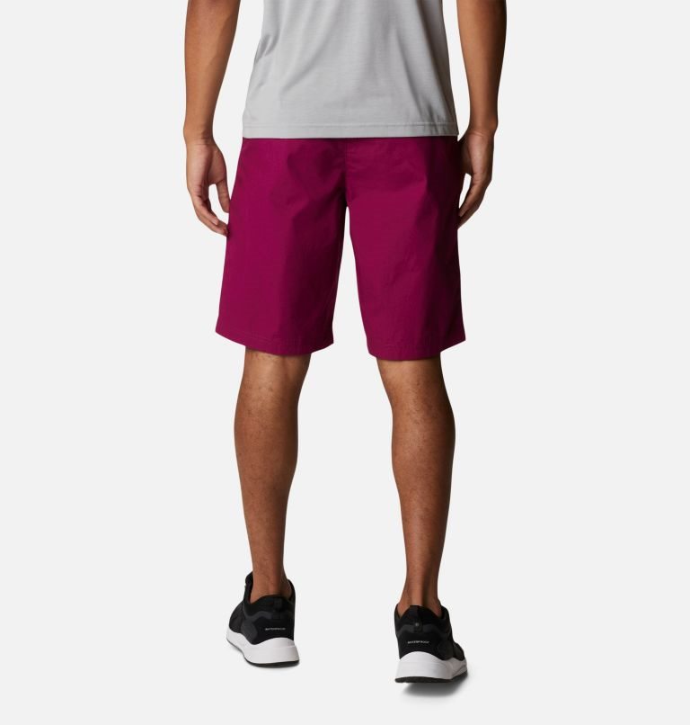 Men's Columbia Washed Out Shorts Fuchsia | CA-KAC43