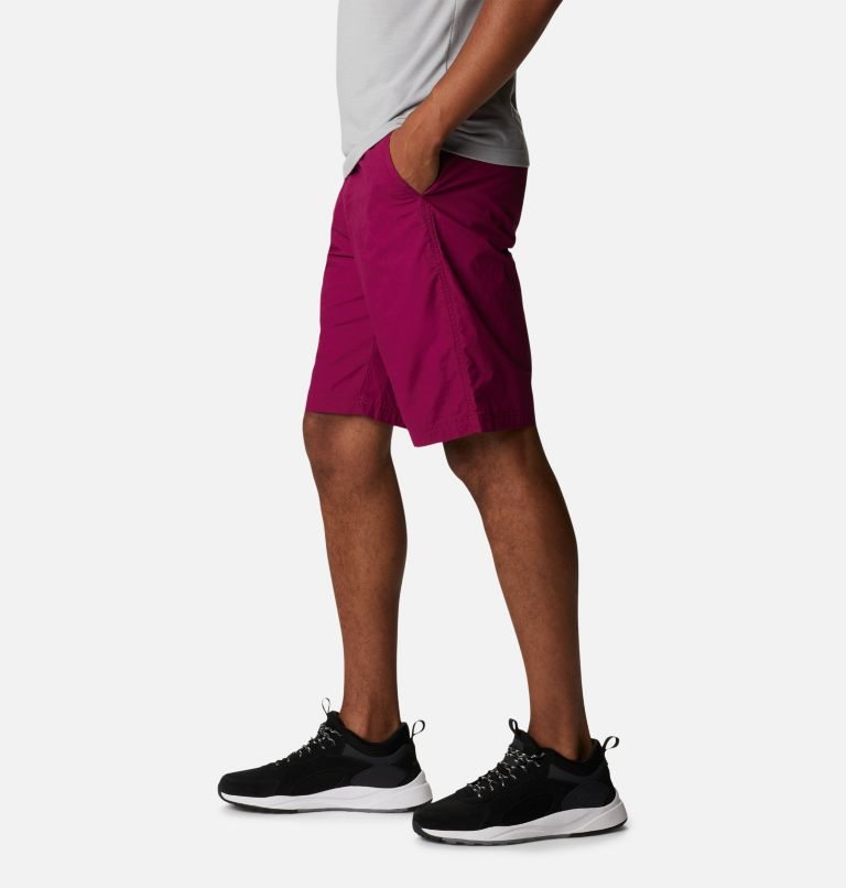 Men's Columbia Washed Out Shorts Fuchsia | CA-KAC43