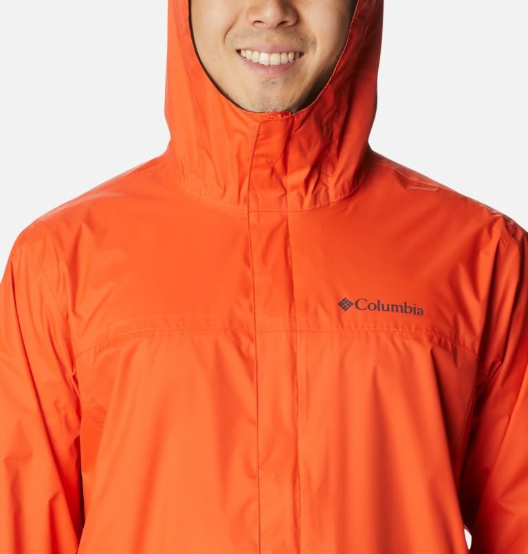 Men's Columbia Watertight II Rain Jackets Orange | CA-A36LC