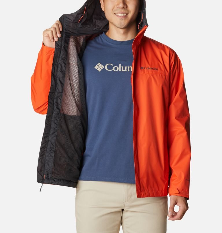 Men's Columbia Watertight II Rain Jackets Orange | CA-A36LC