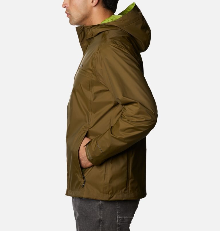 Men's Columbia Watertight II Rain Jackets Olive | CA-A46C5