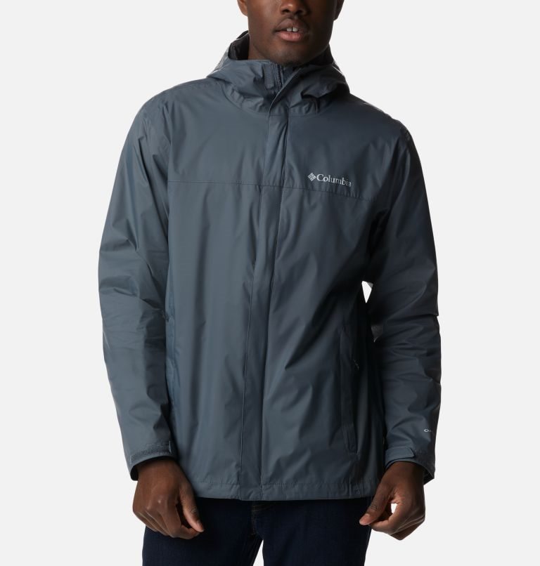 Men's Columbia Watertight II Rain Jackets Dark Grey | CA-AC06L