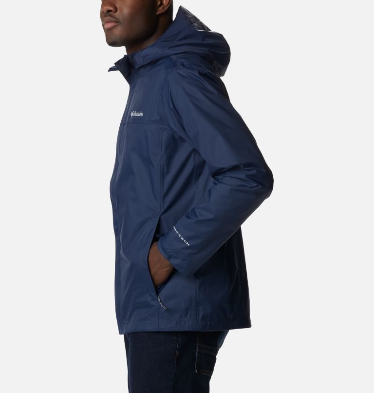 Men's Columbia Watertight II Rain Jackets Navy | CA-L6518