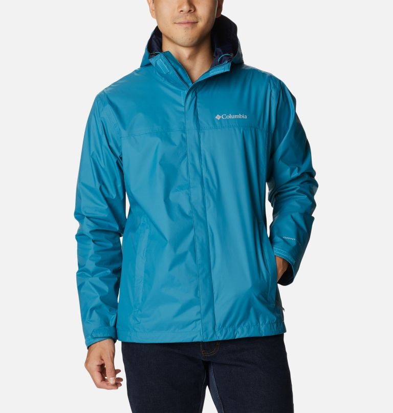 Men\'s Columbia Watertight II Rain Jackets Turquoise | CA-P1063