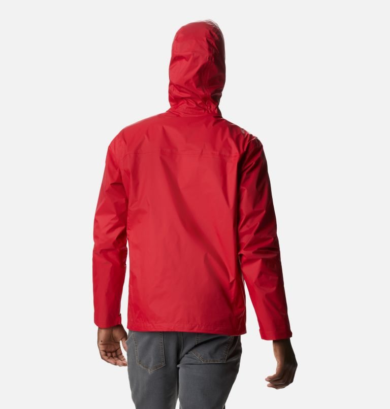 Men's Columbia Watertight II Rain Jackets Red | CA-PL358