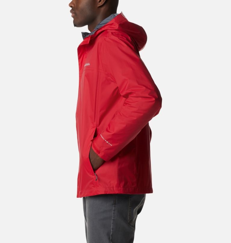 Men's Columbia Watertight II Rain Jackets Red | CA-PL358