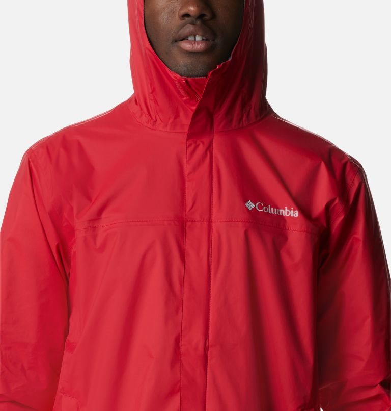 Men's Columbia Watertight II Rain Jackets Red | CA-PL358