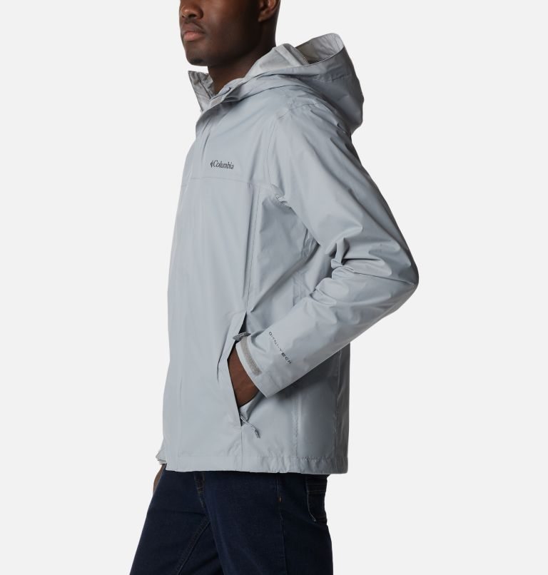 Men's Columbia Watertight II Rain Jackets Light Grey | CA-Q0154