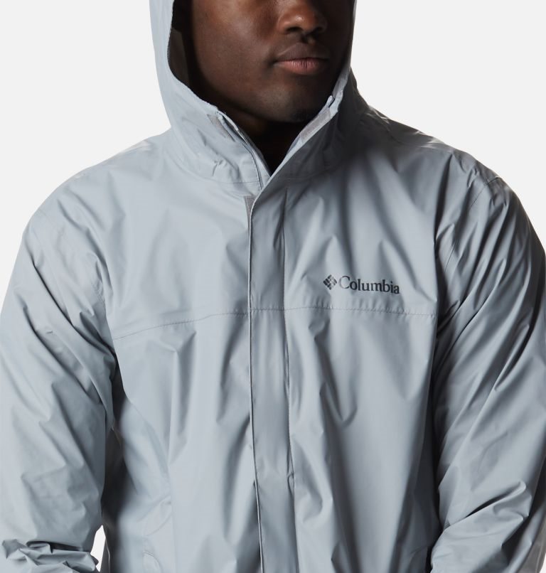 Men's Columbia Watertight II Rain Jackets Light Grey | CA-Q0154