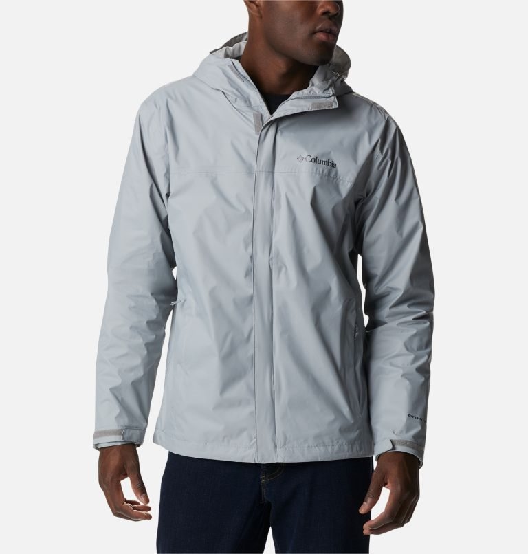 Men\'s Columbia Watertight II Rain Jackets Light Grey | CA-Q0154