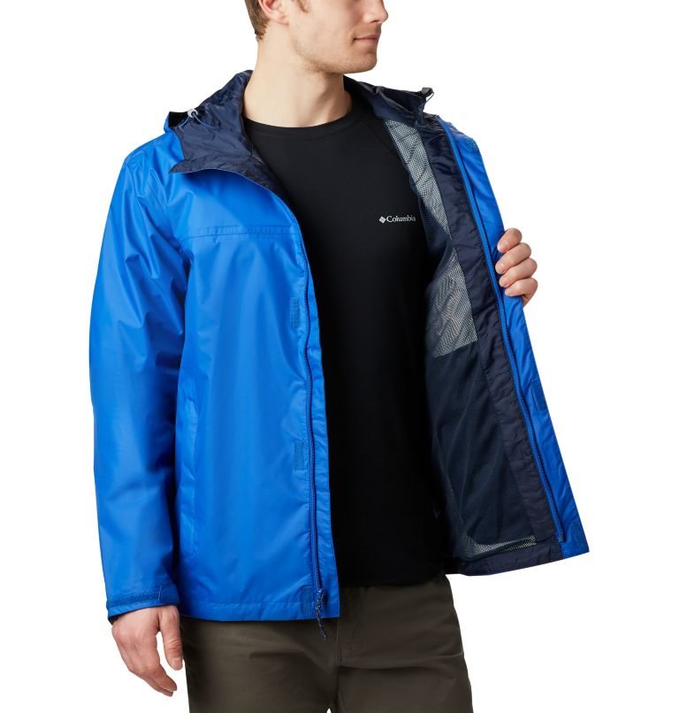 Men's Columbia Watertight II Rain Jackets Blue | CA-W54CA