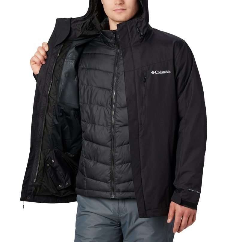 Men's Columbia Whirlibird IV Interchange Jackets Black | CA-AA508