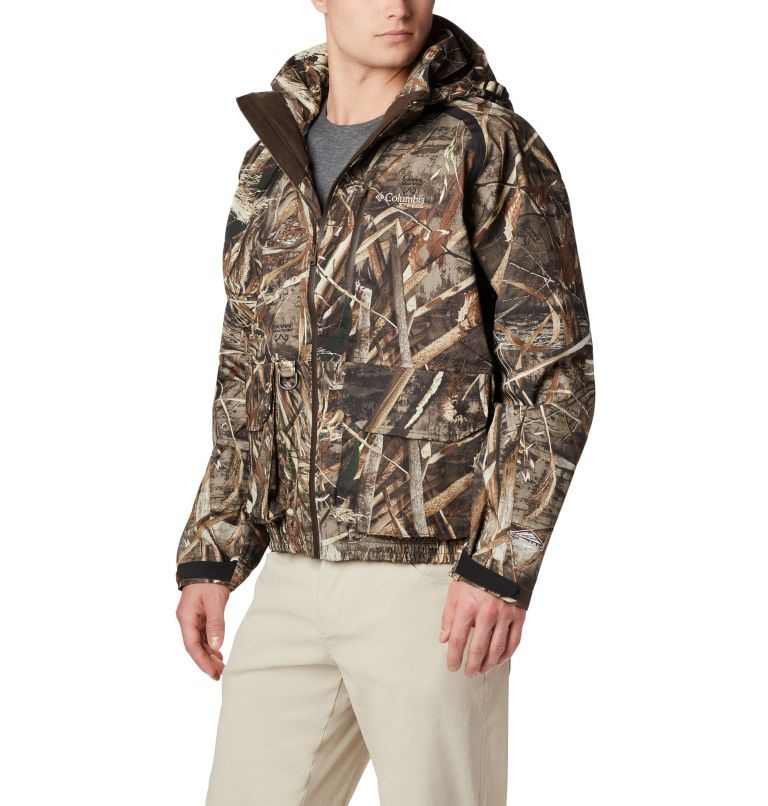 Men\'s Columbia Widgeon Wader Shell Jackets Olive | CA-Q43LC