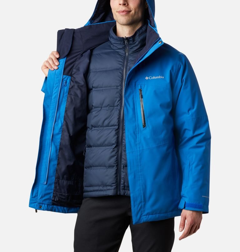 Men's Columbia Wild Card Interchange Jackets Blue | CA-VL5C4