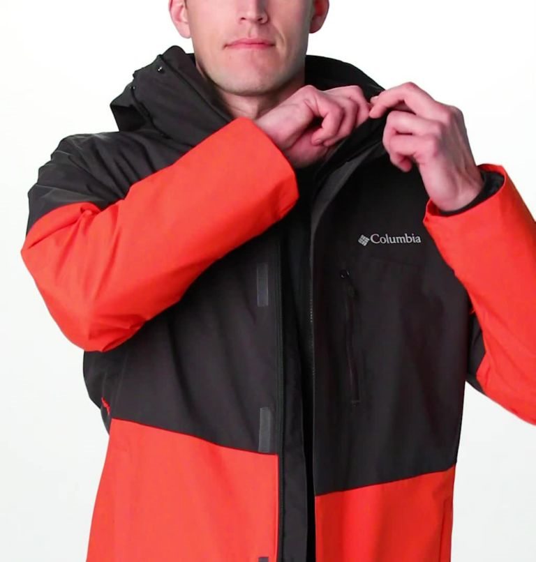 Men's Columbia Wild Card Interchange Jackets Black / Orange | CA-YA436