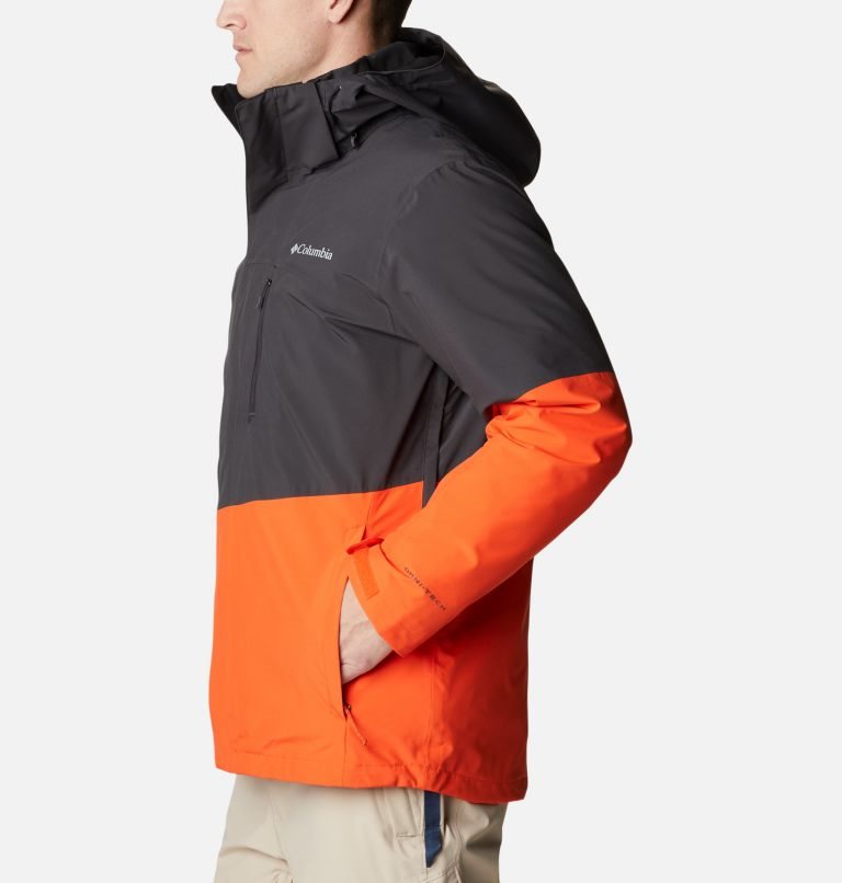 Men's Columbia Wild Card Interchange Jackets Black / Orange | CA-YA436