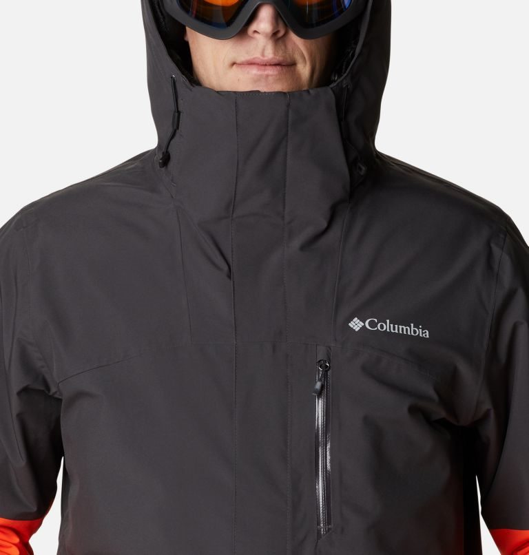 Men's Columbia Wild Card Interchange Jackets Black / Orange | CA-YA436