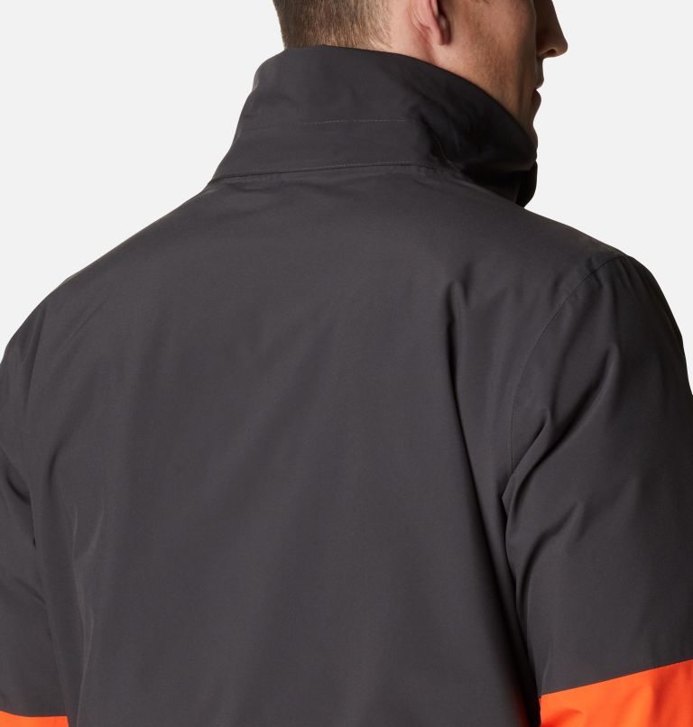 Men's Columbia Wild Card Interchange Jackets Black / Orange | CA-YA436