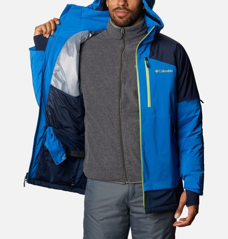 Men's Columbia Wild Card Ski Insulated Jackets Blue | CA-G5061