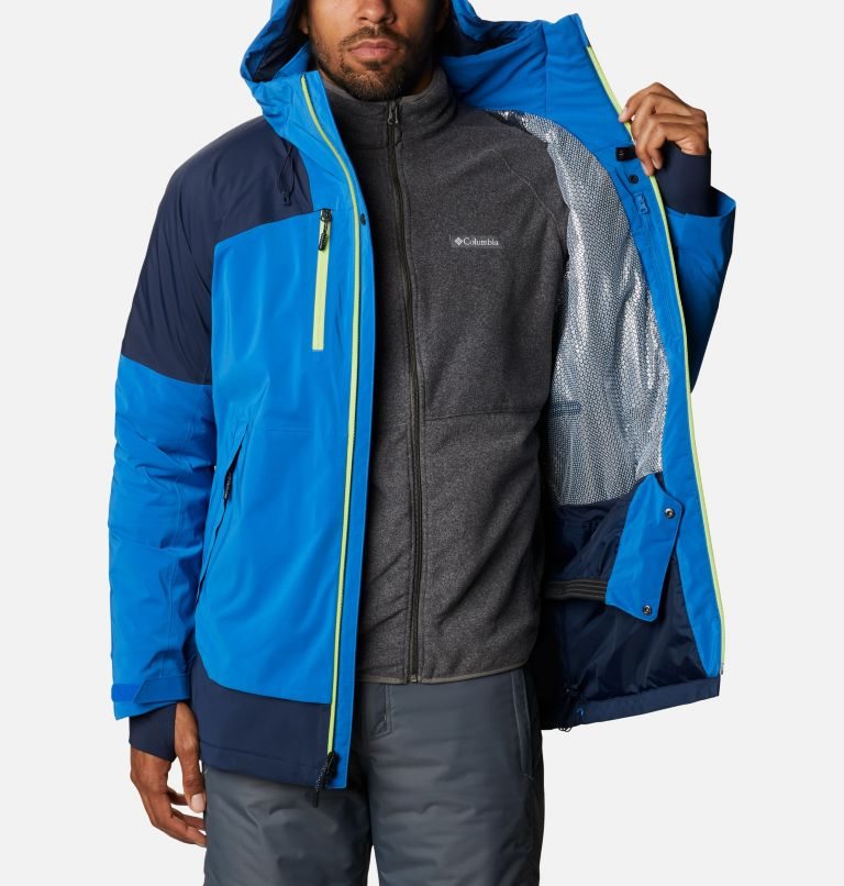 Men's Columbia Wild Card Ski Insulated Jackets Blue | CA-G5061