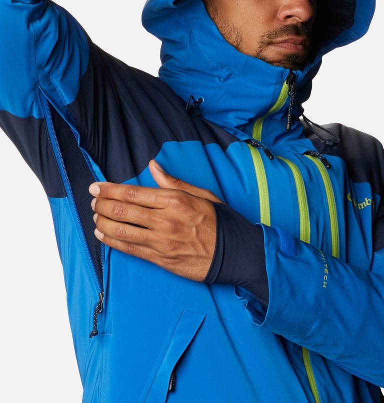 Men's Columbia Wild Card Ski Insulated Jackets Blue | CA-G5061