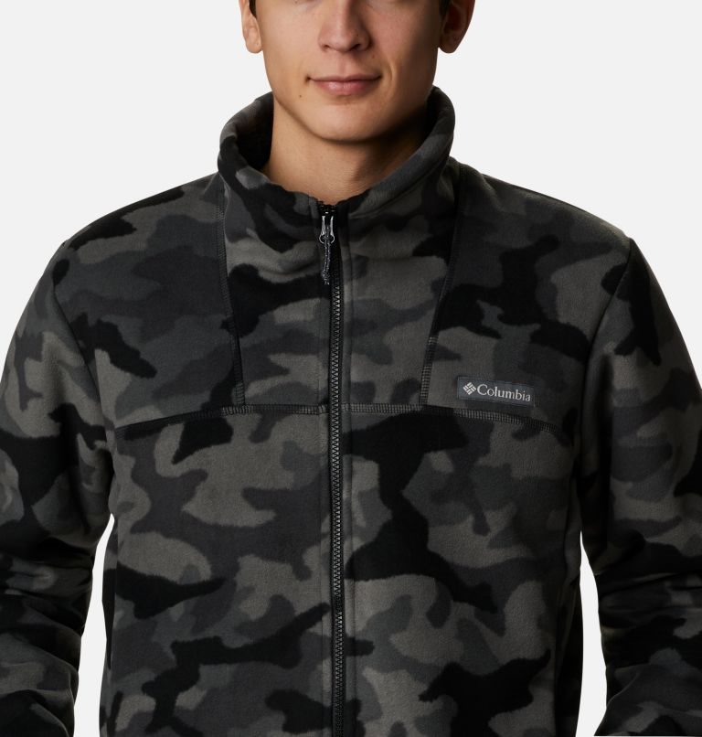 Men's Columbia Winter Pass Full Zip Sherpa Fleece Jackets Camo | CA-J6534